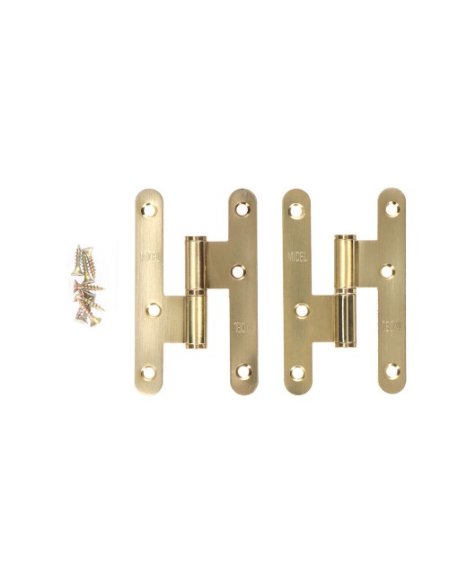 Pernio sin remate pn04 izquierda 100x58mm latón satinado