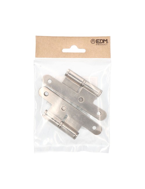 Pernio sin remate pn04 derecha 100x58mm níquel satinado