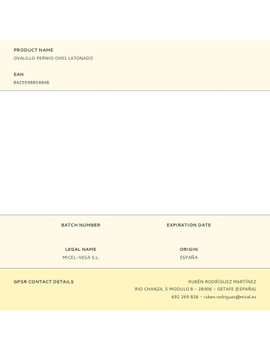 Ovalillo pernio ov01 latonado