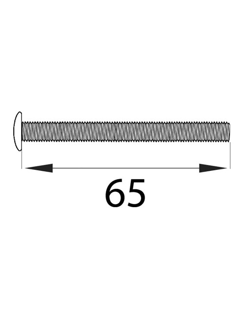 Tornillo cilindro trn16 m5x65mm níquel