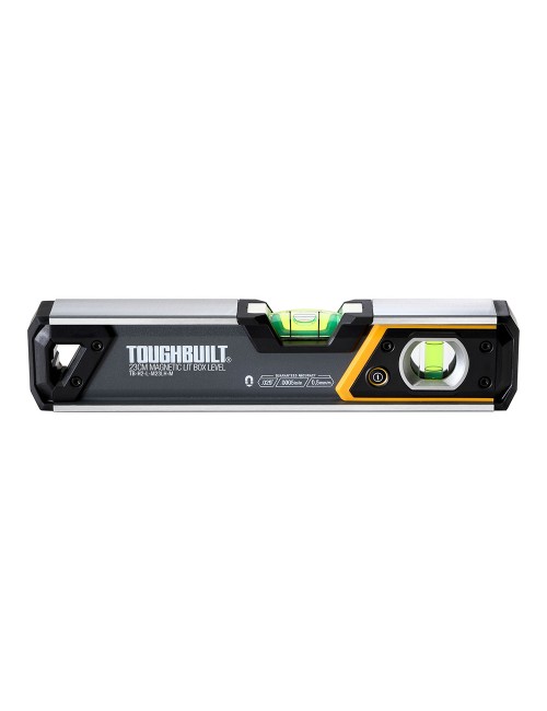 Nivel magnético tubular burbuja iluminada de 23cm tb-h2-l-m23-lh-m toughbuilt