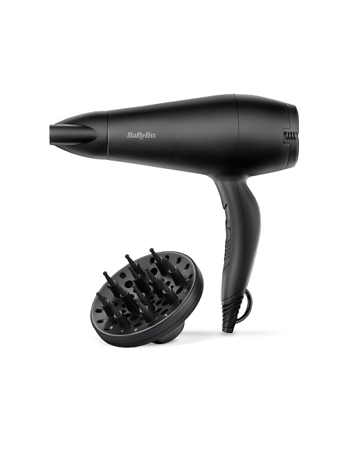 Secador de pelo con difusor negro smooth 2000 w