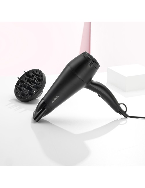 Secador de pelo con difusor negro smooth 2000 w