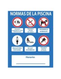 Cartel normas piscina pvc 0,4mm 500x400mm normaluz