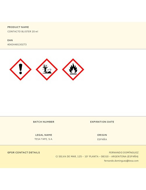 Contacto blister 20 ml
