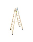 Escalera de madera peldaños anchos 214mc alto bld-8 plabell