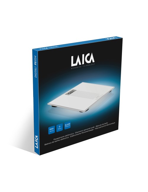 Báscula de baño electrónica blanca, máximo 180 kg