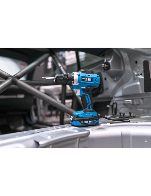 Kit taladro atornillador 20 v con 70 accesorios con batería y cargador