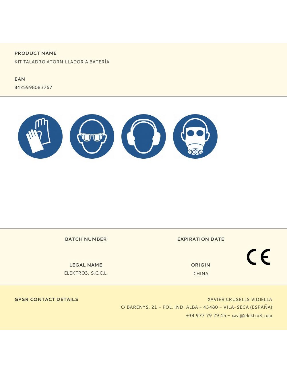 Kit taladro atornillador a batería