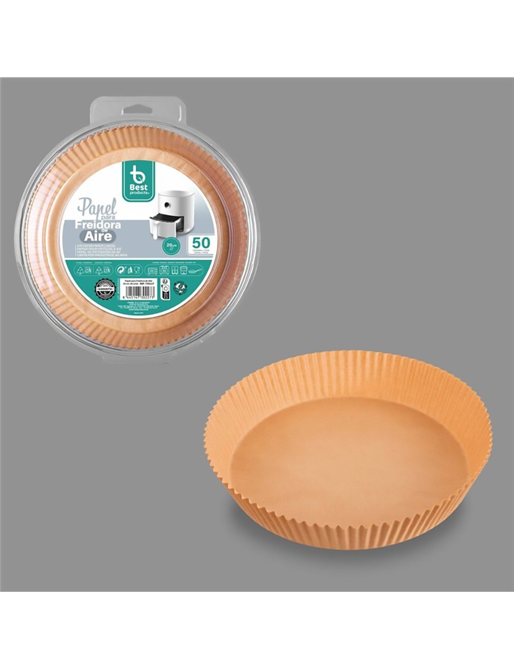 Papel redondo freidora aire ø20 cm