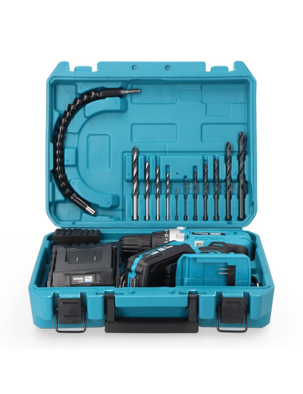 Kit taladro atornillador 20 v con 40 accesorios con batería y cargador