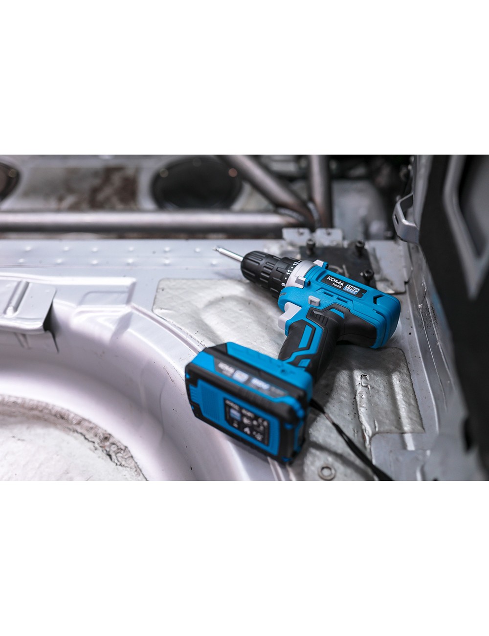 Kit taladro atornillador 20 v con 40 accesorios con batería y cargador