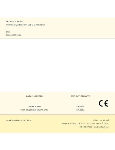 Trampa inzzzector4 led u.v. weitech