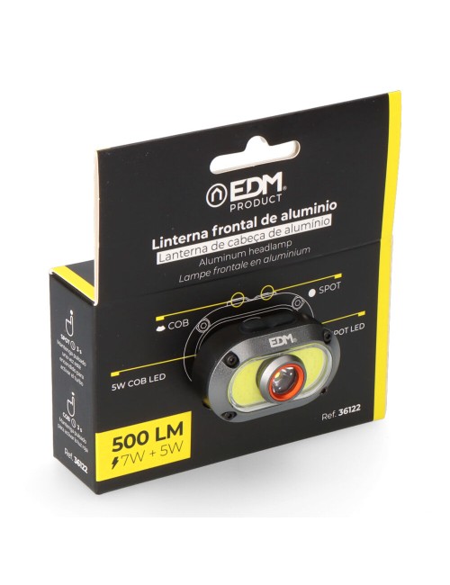 Linterna frontal led wildtrack z2, aluminio, recargable, 7+ 5 w