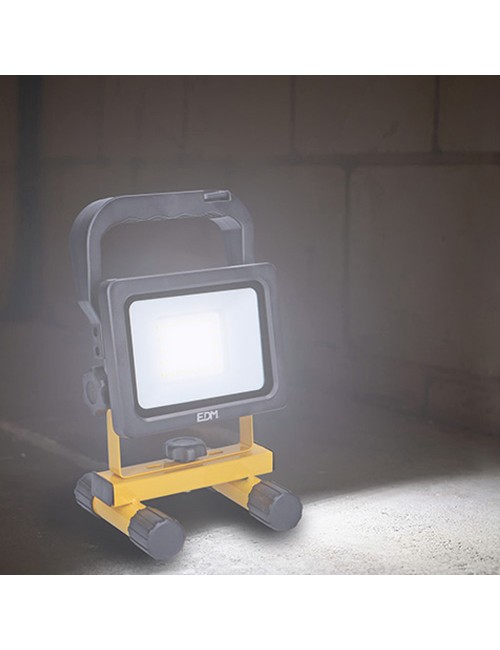 Foco led recargable 20 w 2000 lm 6500 k