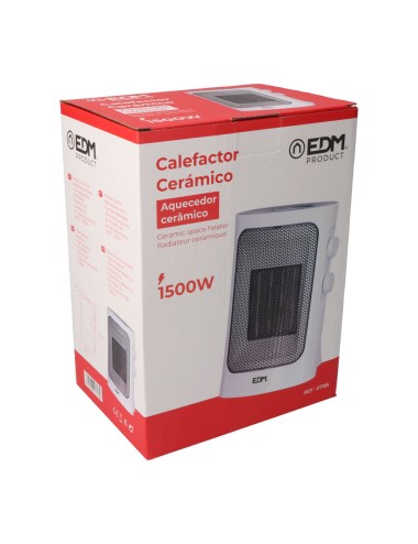 Calefactor vertical 1000 - 1500 w blanco