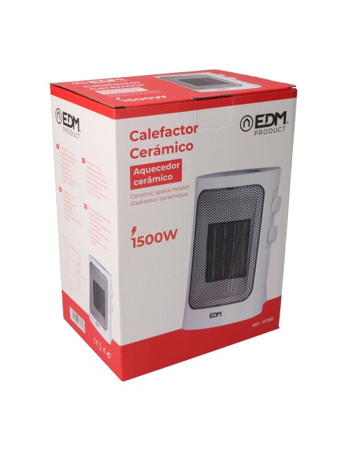 Calefactor vertical 1000 - 1500 w blanco