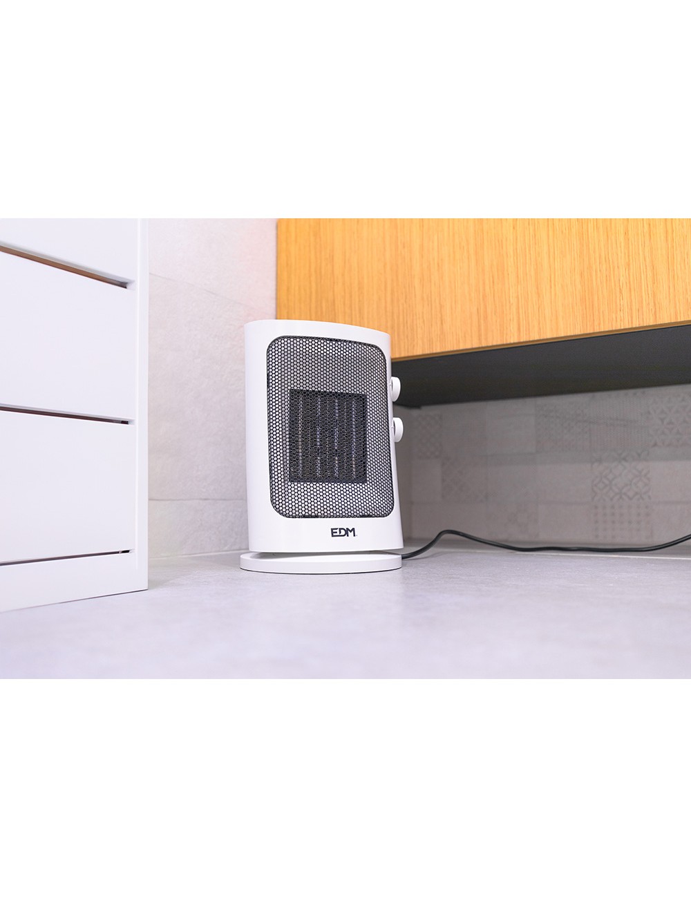 Calefactor vertical oscilante 1000 - 1500 w blanco