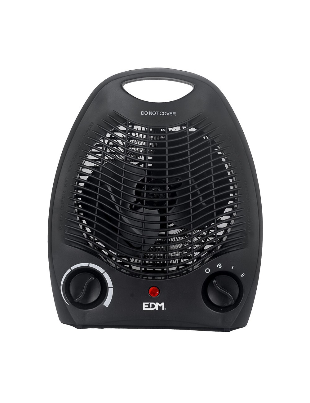 Calefactor compacto 1000 - 2000 w negro