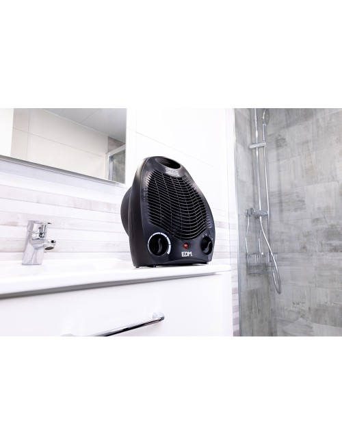 Calefactor compacto 1000 - 2000 w negro