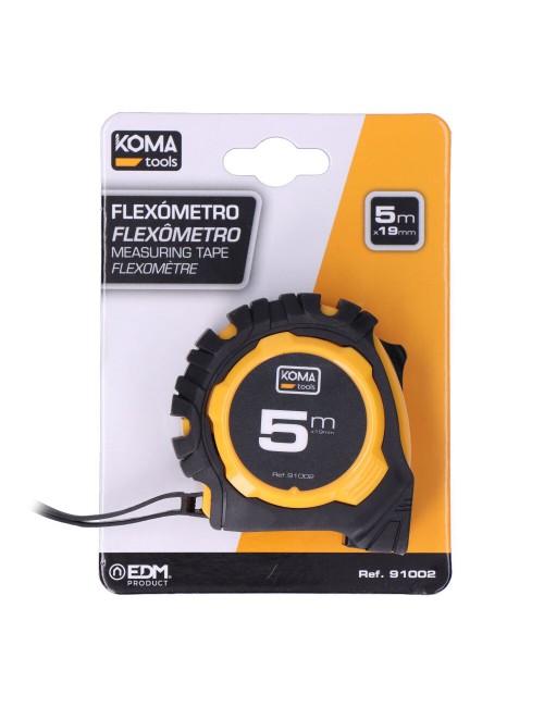 Flexómetro 5m x 19mm abs standard koma tools