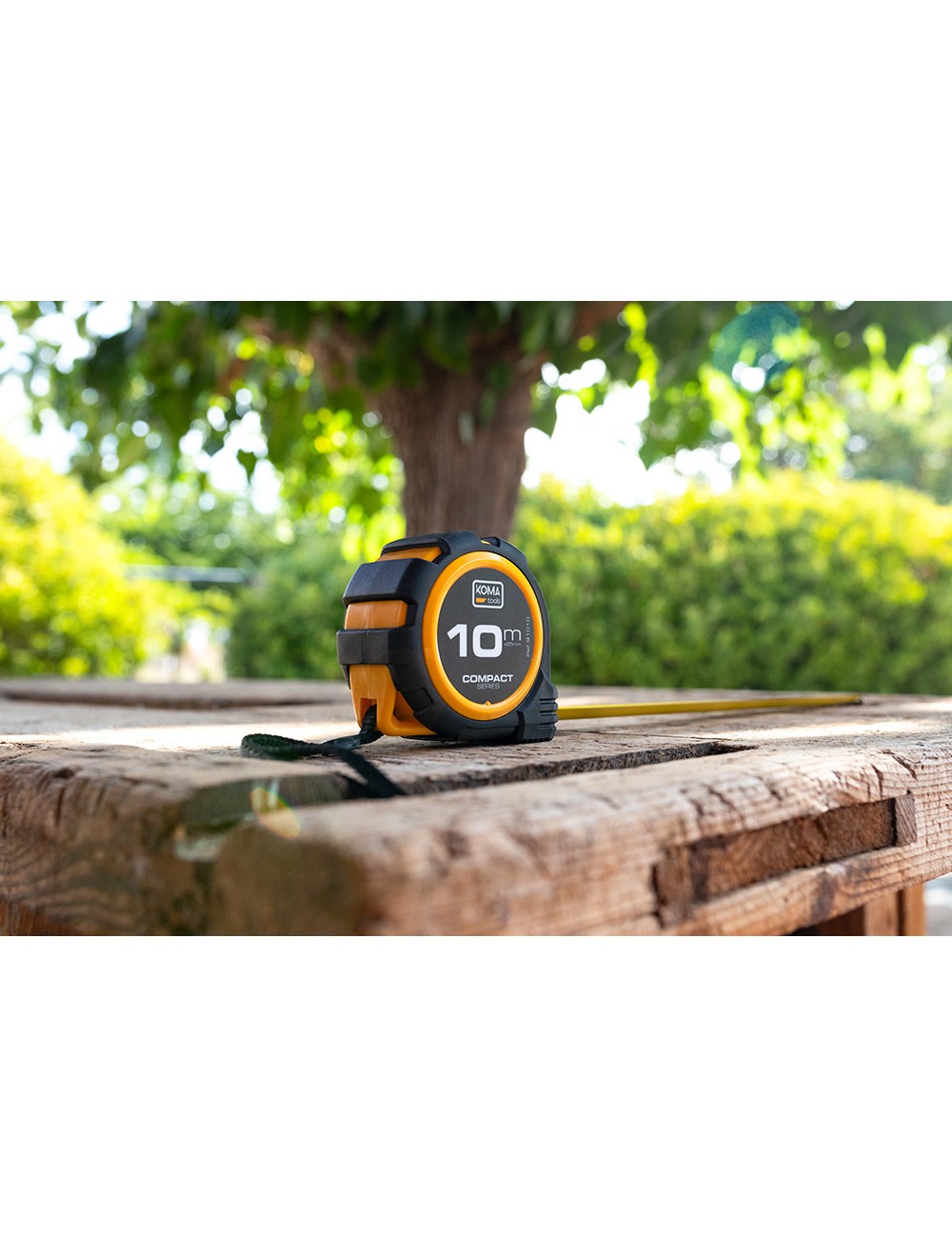 Flexómetro 10m x 25mm abs compact koma tools