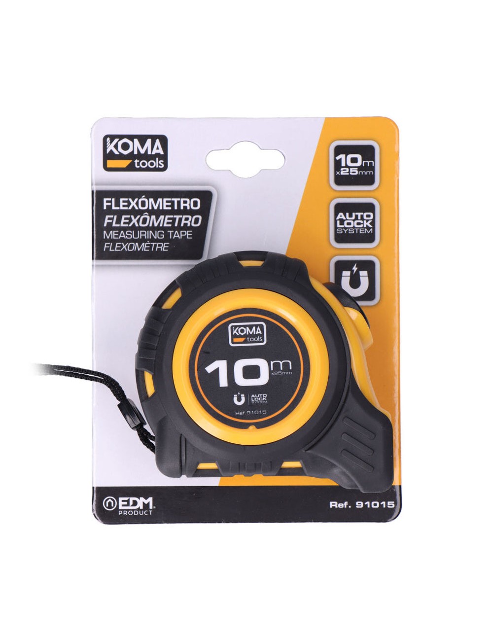 Flexómetro 10m x 25mm abs magnet