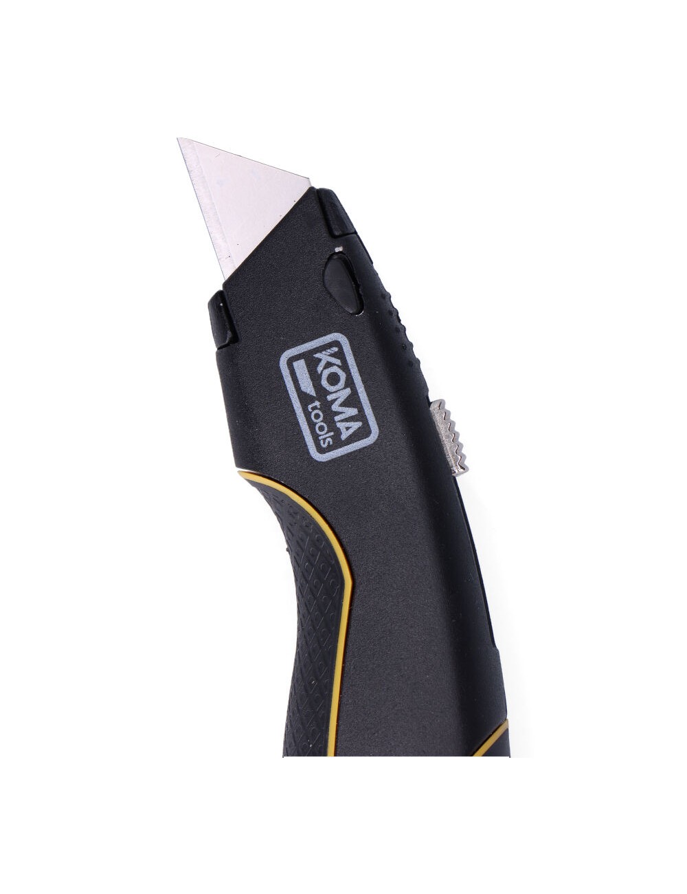 Cúter con cuchilla retráctil + 5 cuchillas trapezoidal.