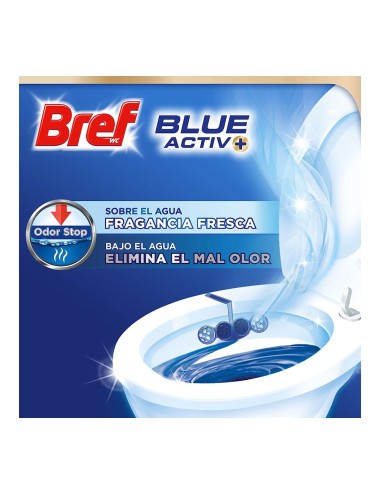 Wc colgador bref activo agua azul y rosa higiene 2+1