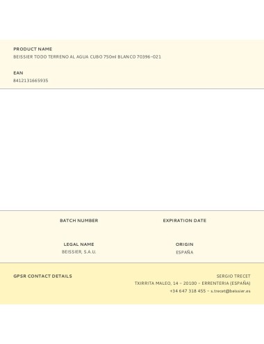 Preparación todo terreno al agua blanco 750 ml