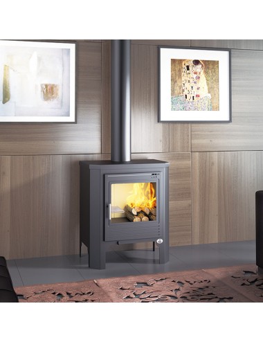 Estufa de leña frontal 57 x 40 x 71,7 cm