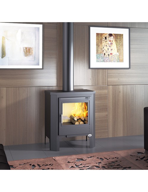 Estufa de leña frontal 57 x 40 x 71,7 cm