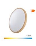 Aplique led circular de superficie efecto madera 18 w 6500 k 1820 lm ø33 x 5,5 cm