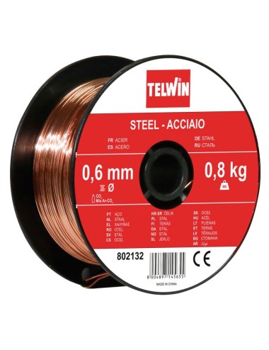 BOBINA HILO H†. 0.6 MM. 800 GR Acero