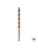 Broca cilíndrica corta hsse din-338n inox, 2 uds, ø3,50 mm