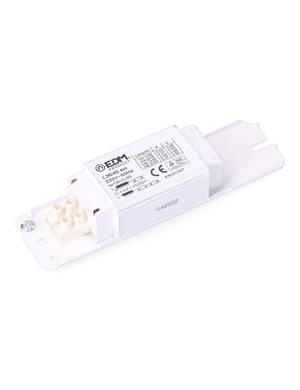 Reactancia para tubo fluorescente 40w 220v edm Reactancia para tubo fluorescente 40w 220v edm