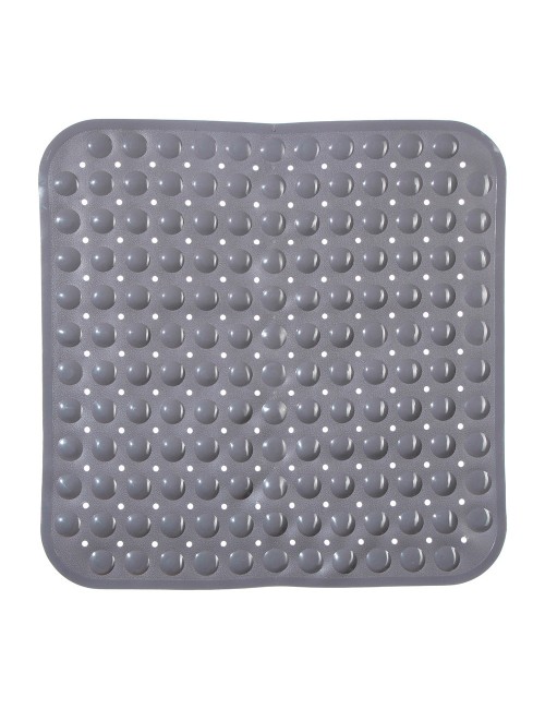 Alfombra de ducha antideslizante gris 54 x 54 cm