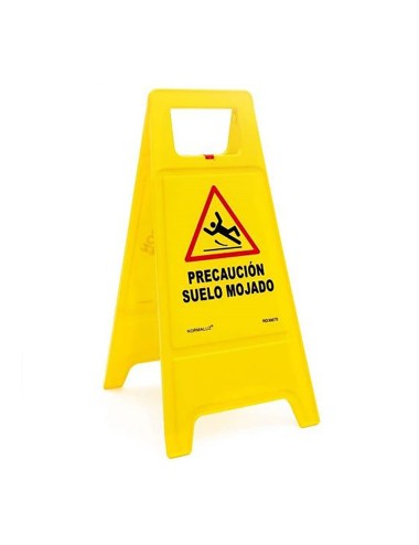 Panel amarillo precaucion suelo mojado 62cm al. normaluz