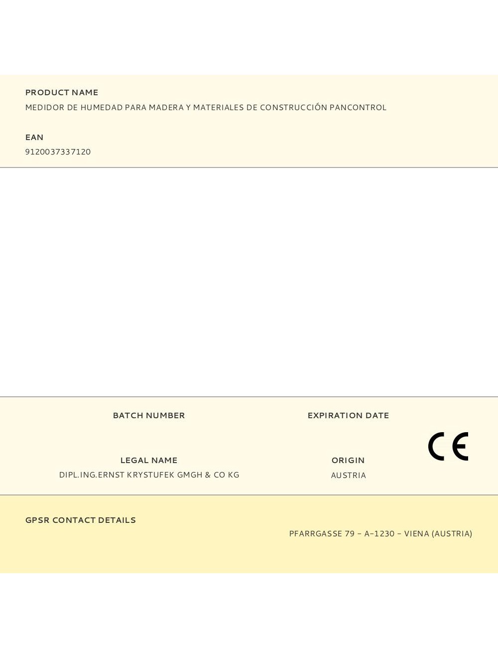 Medidor de humedad para madera y materiales de construcción pancontrol