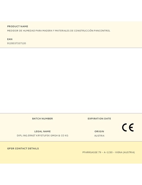 Medidor de humedad para madera y materiales de construcción pancontrol