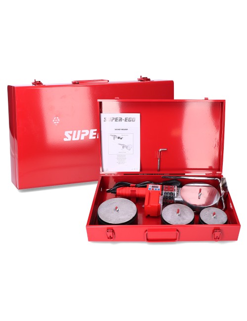 Soldador tuberias plásticas polifusor para ppr 75-90-110mm 230v 1500000449 super ego