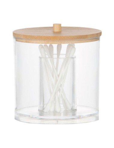 Bote de baño organizador acrílico ø9 x 9 cm