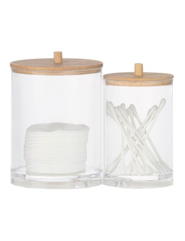 Botes de baño organizadores acrílicos ø15 x 12 cm