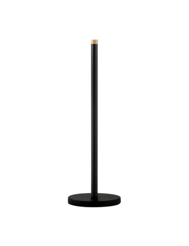 Portarrollos de baño de metal negro