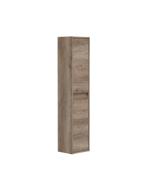 Columna baño suspendida, 2 puertas, marrón nordik
