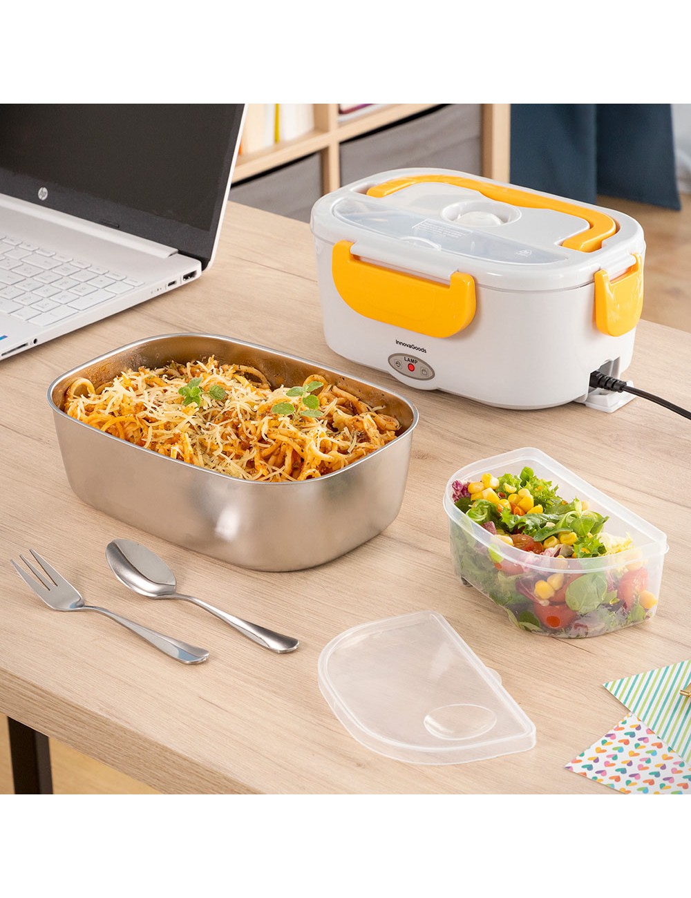 Fiambrera eléctrica 1,05 l para oficina y coche