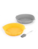 Cestas de silicona con pincel para freidoras de aire