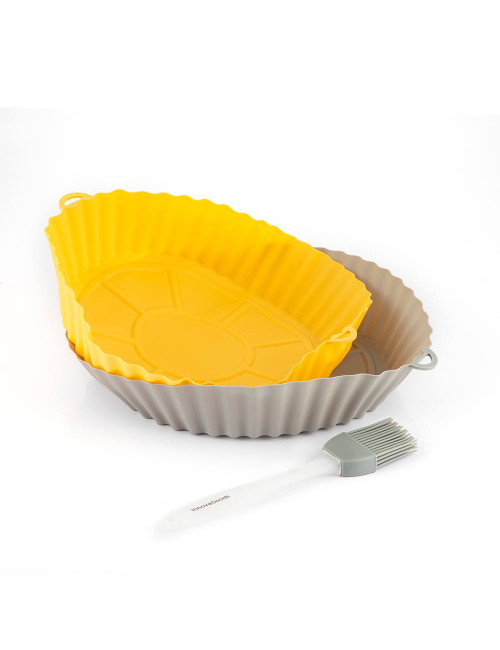 Cestas de silicona con pincel para freidoras de aire