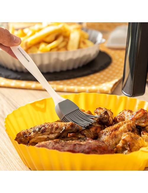 Cestas de silicona con pincel para freidoras de aire