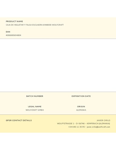 Caja de ingletar y falsa escuadra